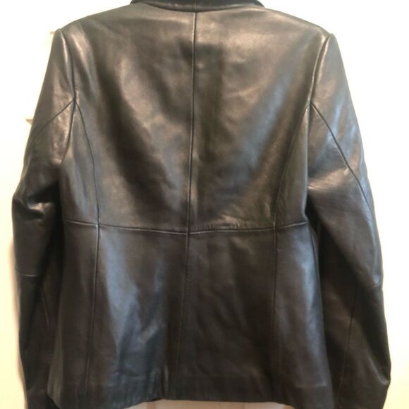 Brass Plum butter-soft black leather jacket blazer medium - Picture 5 of 5